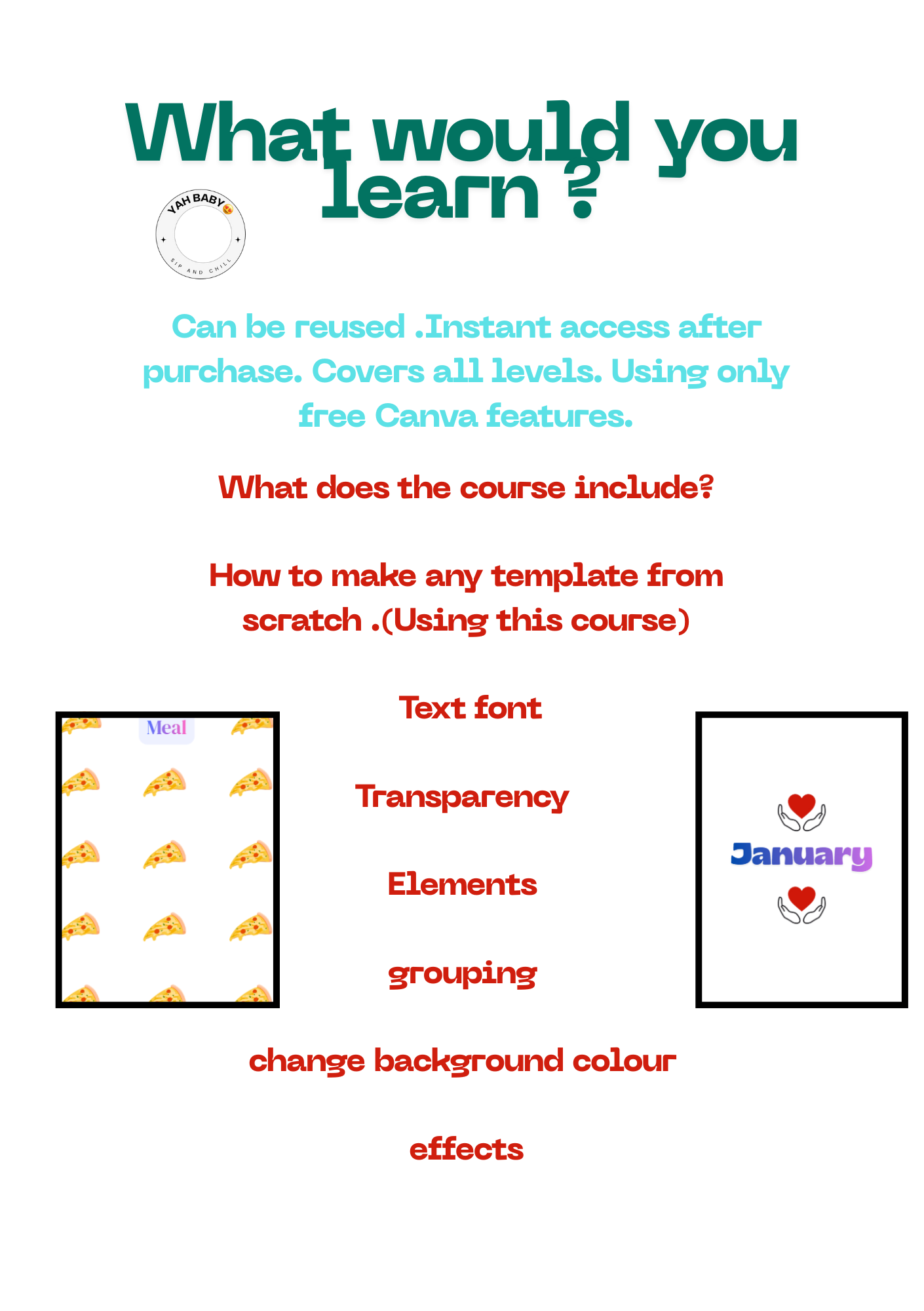 Canva Template Course: Create Journal Inserts